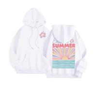 Sweat à capuche d'été sans fin pour femme - Tendance - Graphique - Décontracté - Confortable - Léger - Sweat à capuche pour la plage - Pour le travail - Automne frais - Drôle - Mignon - Vintage Y2K