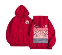 Sweat à capuche d'été sans fin pour femme - Tendance - Graphique - Décontracté - Confortable - Léger - Sweat à capuche pour la plage - Pour le travail - Automne frais - Drôle - Mignon - Vintage Y2K
