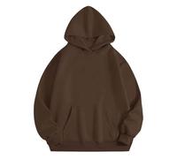 Sweat à capuche d'Halloween pour femme avec poches « Not In The Mood » - Manches longues - Sweat à capuche pour adulte - Costumes 2025 - Tenues pour femmes, marron, XXL
