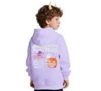 Sweat à capuche d'Halloween pour garçons et filles - Motif citrouilles et fantômes - Unisexe - Pour adolescents - Décontracté - Automne et Hiver - Manches longues - Pull ample pour enfants, violet, 4