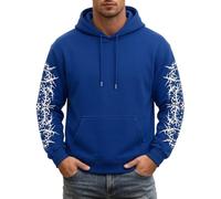 Sweat à Capuche d'halloween pour Homme Imprimé Gothique Pull à Capuche Y2K Oversize Steampunk Manches Longues Streetwear RéTro MéDiéVal Veste à Capuche De Sport avec Poches Halloween