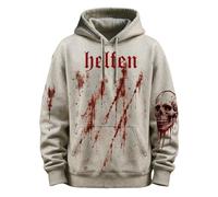 Sweat à capuche d'Halloween pour homme - Imprimé sang - Décontracté - Coupe ample - Chaud et confortable - Style gothique, h, L