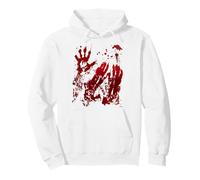 Sweat à Capuche d'halloween Sanglant avec éclaboussures de Sang et Main de Zombie Sweat à Capuche