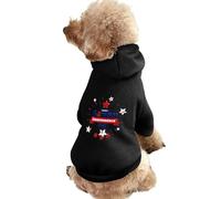 Sweat à Capuche d'hiver Chaud pour Petits Chiens, Chihuahua, Taille L, 4 Juillet