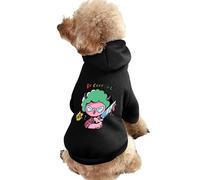 Sweat à Capuche d'hiver pour Chien Octopus Bad Girl, vêtements Chauds pour Petits Chiens, Chihuahua, Chiot, Chat, S