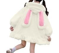Sweat à capuche d'hiver pour femme avec oreilles de lapin - Capuche avec capuche - Doublure en polaire Sherpa - Fermeture éclair intégrale - Pull à capuche isotherme amusant - Preppy Country - Léger