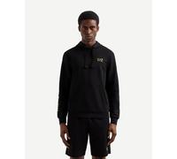 Sweat à capuche EA7 Logo Series noir pur - XXL
