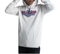 Petrol Industries Sweat-shirt 'Surf' bleu / rouge foncé / blanc / blanc chiné, Taille M