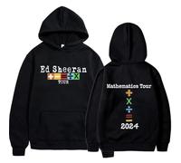 Sweat à Capuche Ed Sheeran Concert Tour Mathematics pour Hommes et Femmes, Pull Harajuku, Streetwear, Unisexe, Automne-Hiver, Pull en Peluche-XL