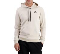 Sweat à capuche en coton beige uni avec une coupe droite et nom floqué M