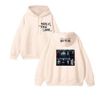 Sweat à Capuche en Coton Walk The Line 2025 Graphic Desire:Unleash(B Beige,XL)