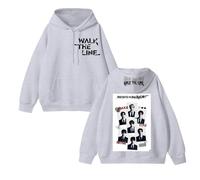 Sweat à Capuche en Coton Walk The Line 2025 Graphic Desire:Unleash(C Floral White-Padded,4XL)