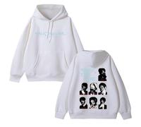 Sweat à Capuche en Coton Walk The Line 2025 Graphic Sup-Port Desire:Unleash Album Sweatshirt(A White,4XL)