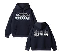 Sweat à Capuche en Coton Walk The Line 2025 Graphic Sup-Port Desire:Unleash Album Sweatshirt(B Black,L)