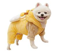 Sweat à Capuche en Flanelle pour Animaux de Compagnie - Taille : S, M, L Manteau à Quatre Pattes Automne Hiver Chaud Vêtements pour Chiens et Chats | Imprimé Abeille Sweat-Shirt C