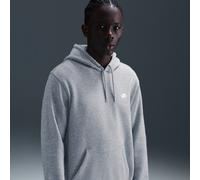 Sweat à capuche en Fleece Nike Club pour homme Dark Grey Heather/Light Smoke Grey/Blanc S