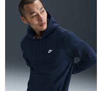 Sweat à capuche en Fleece Nike Club pour homme Obsidian/Obsidian/Blanc 3XL