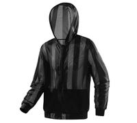 Sweat à capuche en maille - Veste en filet léger à manches longues et