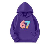 Sweat à Capuche en Polaire Douce et Confortable pour Filles, vêtement d'extérieur décontracté avec Poche et Poignets côtelés pour Jouer et se Sentir Bien au Quotidien. (Purple, 18-24 Months)