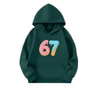 Sweat à Capuche en Polaire Douce et Confortable pour Filles, vêtement d'extérieur décontracté avec Poche et Poignets côtelés pour Jouer et se Sentir Bien au Quotidien. (Dark Green, 18-24 Months)