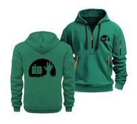 Sweat À Capuche en Polaire pour Walking Dead, pour Homme Et Femme, Sweat-Shirt Chaud À Manches Longues, Unisexe, pour Jeune Et Adulte,Green-3x_l