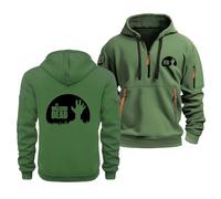 Sweat À Capuche en Polaire pour Walking Dead, pour Homme Et Femme, Sweat-Shirt Chaud À Manches Longues, Unisexe, pour Jeune Et Adulte,Grass Green-x_l
