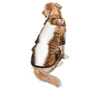 Sweat à capuche en polyester doux pour chiens de taille moyenne et grande avec motif de deux chats mignons pour toutes les saisons