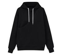 Sweat à capuche en polyester pour homme avec cordon de serrage et poche | Manches longues avec poignets et ourlet côtelés ; les styles incluent des couleurs unies et un imprimé portrait de chien