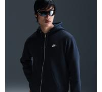 Sweat à capuche en tissu Fleece à zip Nike Club pour homme Obsidian/Obsidian/Blanc XXL
