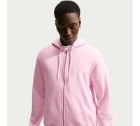 Sweat à capuche en tissu Fleece à zip Nike Club pour homme Pink Foam/Pink Foam/Blanc XS