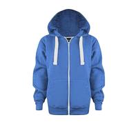 Sweat a Capuche Enfant Garcon Manteau Enfants Zippé Couleur Unie Manches Longues Hoodie acve Poches Sweatshirt Unisexe Confortable Casual Cordon Haut de Survêtement Adolescents et Garcon 3-12 Ans
