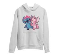 Sweat À Capuche Enfant Lilo Et Stitch - Blanc (Taille 7-8 Ans,Couleur Blanc)