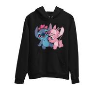 Sweat À Capuche Enfant Lilo Et Stitch - Noir (Taille 7-8 Ans,Couleur Noir)