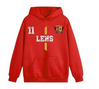 Sweat à capuche enfant - NPZ - Style LENS - Rouge intense - Mixte - Impression n°11 12-14 ans