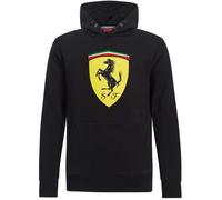 Sweat à capuche enfant Scuderia Ferrari - Logo F1 officiel - Noir 1-2 ans