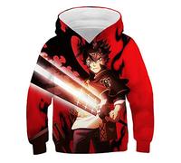 Sweat à Capuche Enfants Black Clover personnalité Anime Harajuku Sweat Ideale Zora Pull Asta Sweat Liebe 3D Cosplay Sweat à Capuche