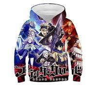 Sweat à Capuche Enfants Black Clover personnalité Anime Harajuku Sweat Ideale Zora Pull Asta Sweat Liebe 3D Cosplay Sweat à Capuche
