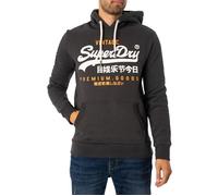 Sweat à capuche épais Cracked Classic Vintage Logo Heritage - Superdry - Homme - Noir S
