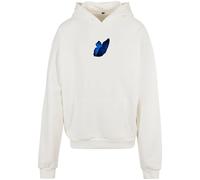 MT Upscale Sweat-shirt 'Le Papillon' crème / bleu / noisette / noir, Taille 5XL