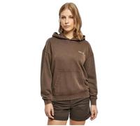 Sweat à capuche éponge avec petite broderie femme Urban Classics - marron - M M