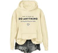 Sweat à capuche et sweat à capuche « How to Make Me Do Anything Just Say We 'll Stop for Coffee », Khika-h, XL