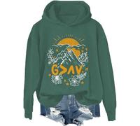 Sweat à capuche et sweat-shirt God Is Greater Than The Highs And Lows, God Is Greater Than The Highs And Lows, Gods Is Good Shirt, Vert-1, M
