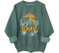 Sweat à capuche et sweat-shirt God Is Greater Than The Highs And Lows, God Is Greater Than The Highs And Lows, Gods Is Good Shirt, Vert, XXL