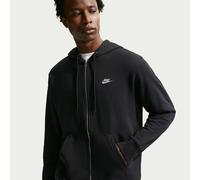 Sweat à capuche et zip en molleton Nike Club pour homme Noir/Noir/Blanc S Tall