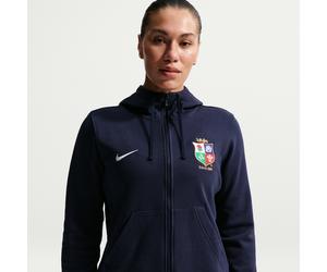 Sweat à capuche et zip Nike Club British & Irish Lions pour femme Obsidian/Blanc L (FR 46-48)