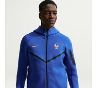 Sweat à capuche et zip Nike Football FFF Tech Fleece Windrunner pour homme Game Royal/Metallic Copper S