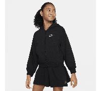 Sweat à capuche et zip Nike pour Fille plus âgée Noir/Flat Pewter M