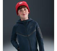Sweat à capuche et zip Nike Sportswear Tech Fleece pour ado Obsidian/Noir/Noir XL