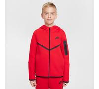 Sweat À Capuche Et Zip Nike Sportswear Tech Fleece Pour Ado - Rouge - Xs