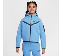 Sweat à capuche et zip Nike Sportswear Tech Fleece pour fille Blue Beyond/Noir/Noir S